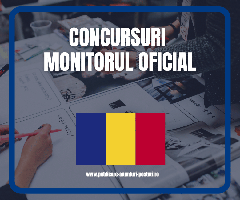 concursuri monitorul oficial